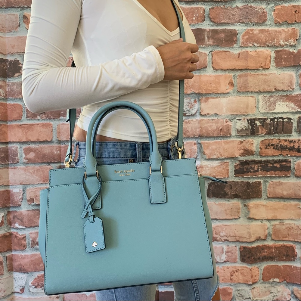 Kate spade MEDIUM Cameron satchel crossbody blue - Picture 6 of 8